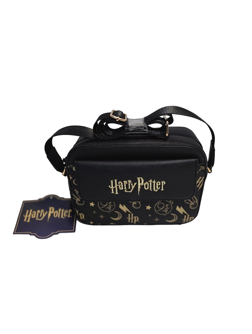 Harry Potter Black & Gold Crossbody Camera Bag - NWT
